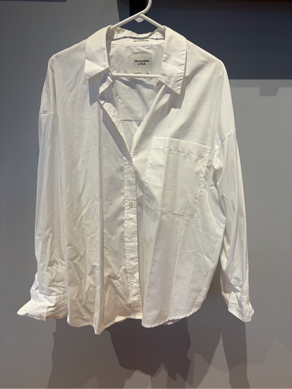 Abercrombie & Fitch Womans White Button-Up Shirt